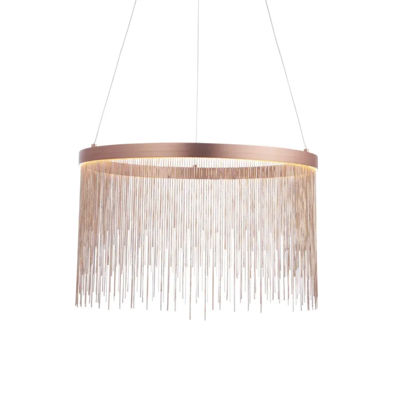 Wyprzedaż Lampa wisząca Endon Zelma 1x20W LED Stal Miedź