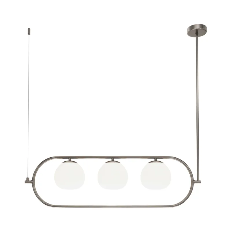 Lampa wisząca Erich MOD221PL-03N Maytoni E14x40W Metal/Szkło Nikiel/Biały Szybka dostawa