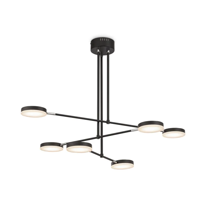 Zniżka Lampa wisząca Fad MOD070PL-L38B3K Maytoni LEDx40W Metal/Aluminium Czarny/Czarny