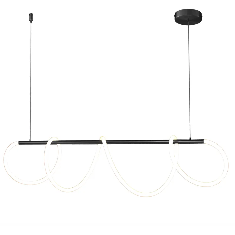 Nowość Lampa wisząca Fantasia ST-9282P/L1black Step into Design 2xLED 35W Metal/Tkanina Czarny