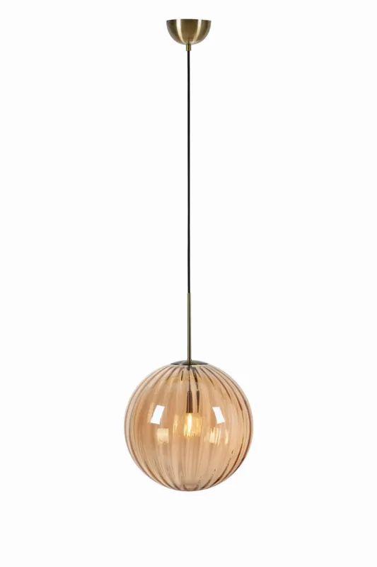 Darmowy zwrot Lampa wisząca Fengari 108763 Markslojd 1xE14 40W Metal Antyczny mosiądz
