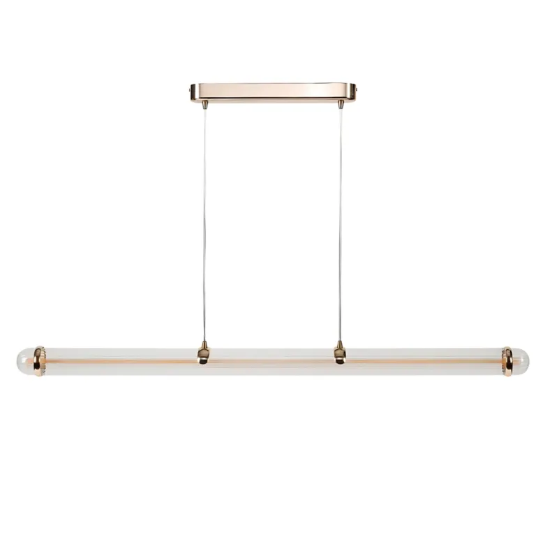 Lampa wisząca Filo ABIGALI-LUCE Abigali 1xWbudowane LED 30W Szkło Złoty-Transparentny Premium
