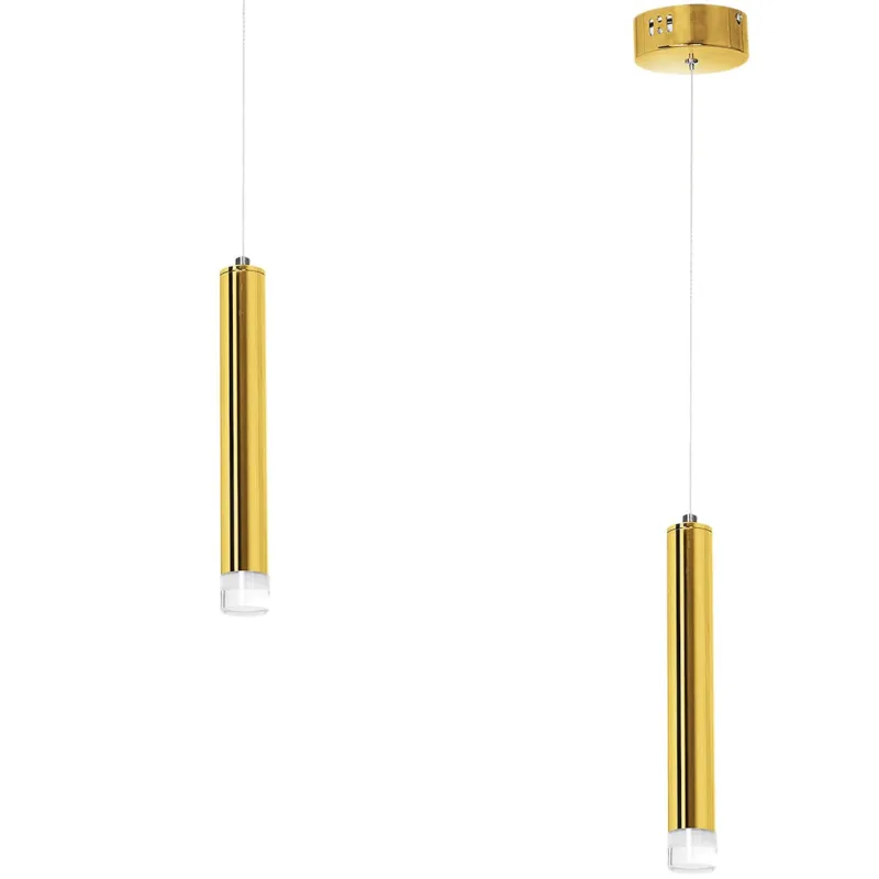 Lampa wisząca GOLDIE ML5713 Milagro 5W LED Metal + Akryl Złoty Wyprzedaż