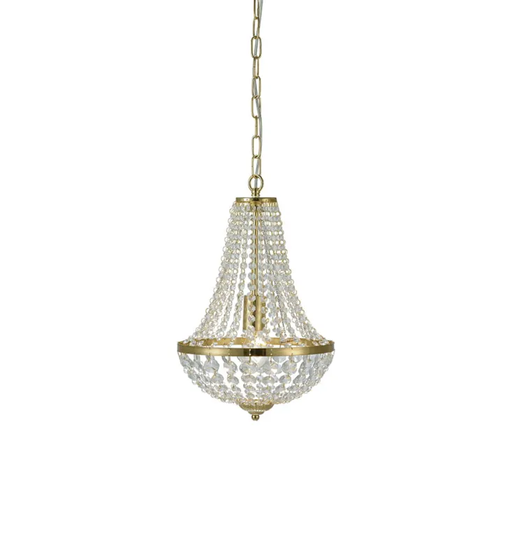 Lampa wisząca Granso 106118 Markslojd 1xE27 60W Mosiężny Przezroczysty Bezpieczne zakupy