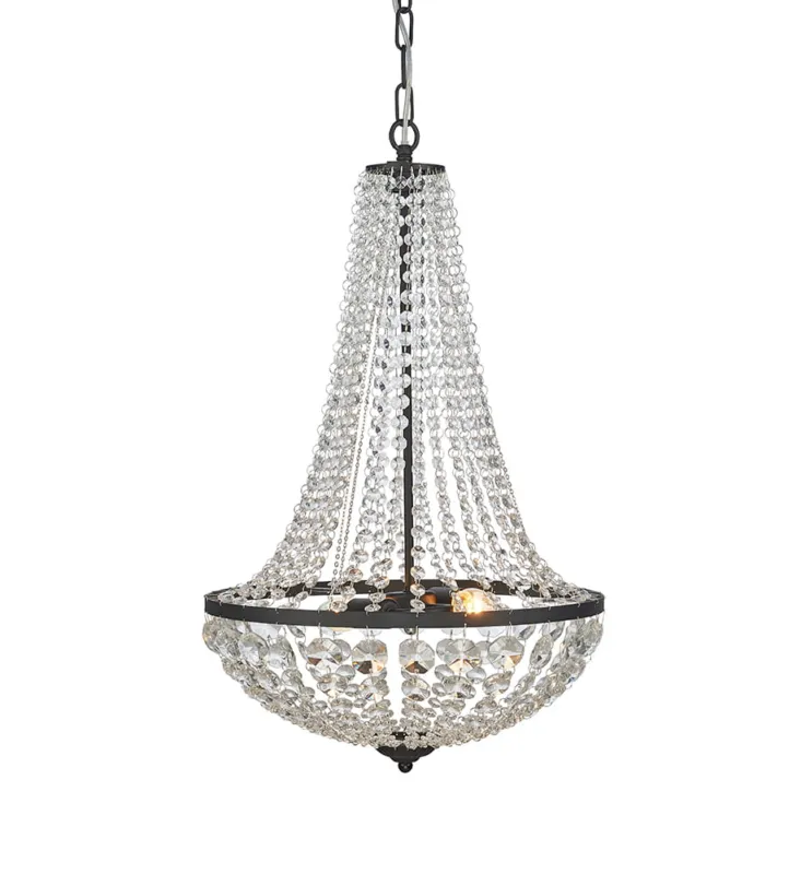 Lampa wisząca Gränsö 107027 Markslojd 2xE14 40W Czarny Przezroczysty Rabat
