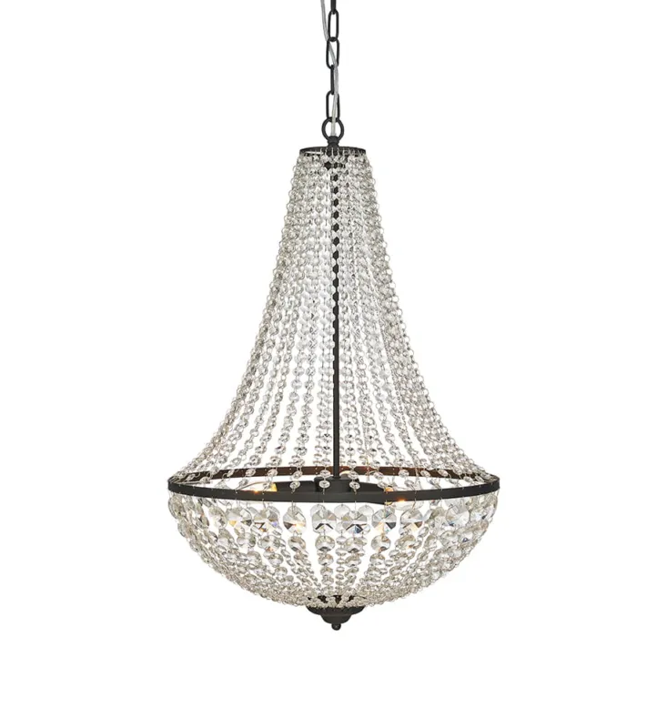 Lampa wisząca Gränsö 107028 Markslojd 3xE14 40W Czarny Przezroczysty Tani