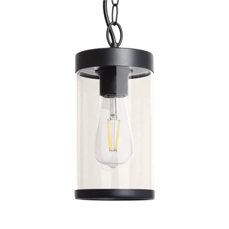 Lampa wisząca Finto ABR-LWZIP44-C Abruzzo 1xE27 28W PC, aluminium Czarny Oferta czasowa