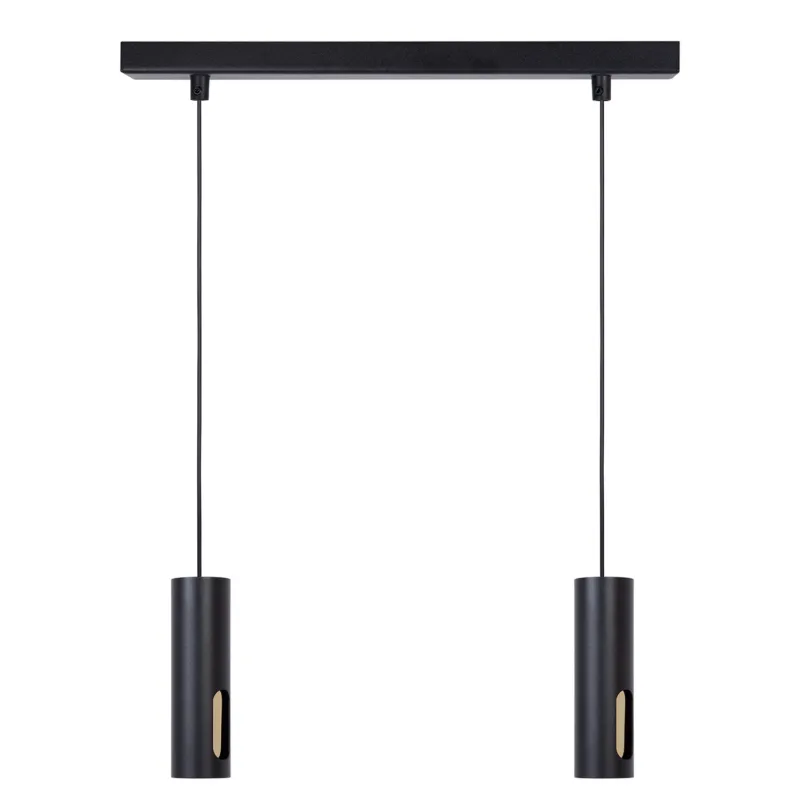 Lampa wisząca FLOW Sigma Lighting 2XGU10 MAX 10W LED Stal lakierowana Czarny/Czarny/Złoty Oferta limitowana