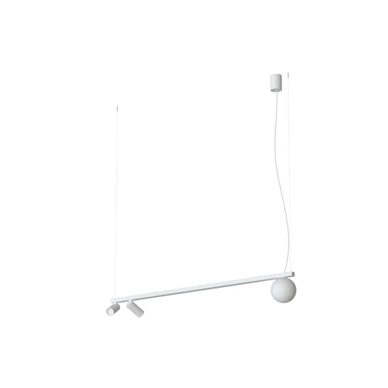 Lampa wisząca FOURTY 11445 Nowodvorski 3xGU10 R35, G9 10W only LED Aluminium lakierowane Biały Nowy