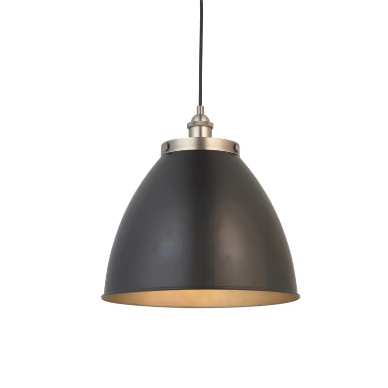 Lampa wisząca Franklin Endon 1x10W E27 Stal Czarny Zniżka