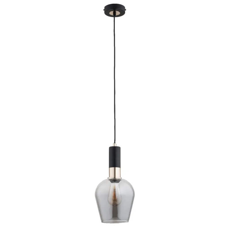 Lampa wisząca Garda 61383 Alfa 1xE27 LED Metal Czarny - Stare Złoto Szybka wysyłka