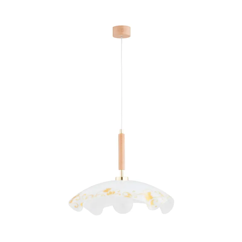 Lampa wisząca Garden 60992 Alfa 1xE27 LED Metal/Drewno Jasne Drewno - Złoto Tylko dziś