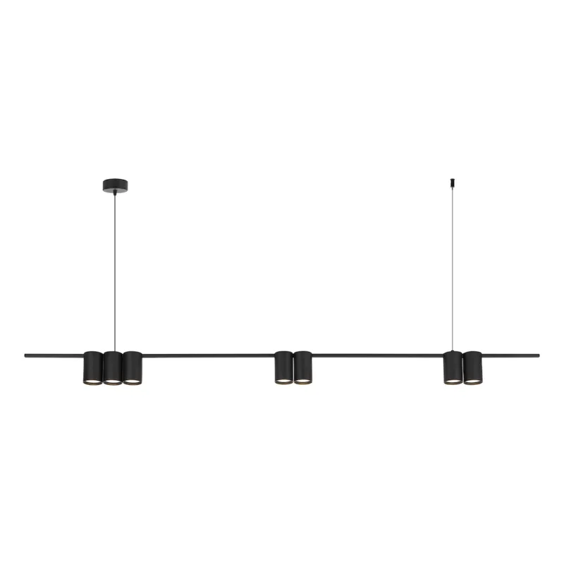 Lampa wisząca GENESIS ML0370 Milagro 7xGU10 max 8W LED Aluminium Czarny Tylko do końca tygodnia