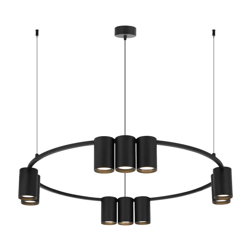 Ekspresowa dostawa Lampa wisząca GENESIS ML0373 Milagro 10xGU10 max 8W LED Aluminium Czarny
