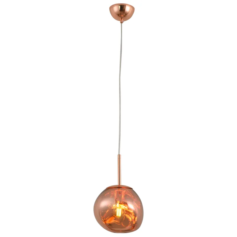 Łatwy zwrot Lampa wisząca Glam MP-1239-180 Step into Design 2xE27 30W Akryl Miedziany