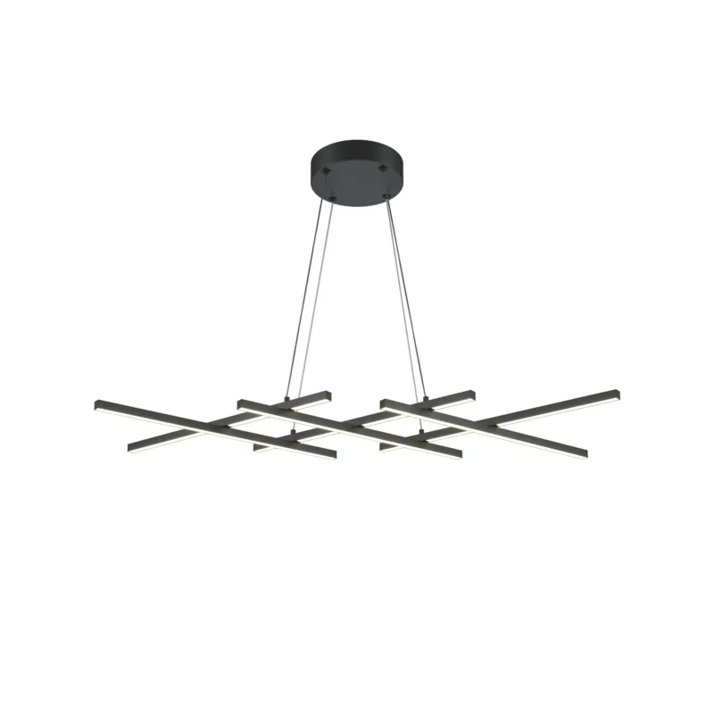 Premium Lampa wisząca Halo MOD244PL-L50BK Maytoni LEDx40W Aluminium/Silikon Czarny/Biały