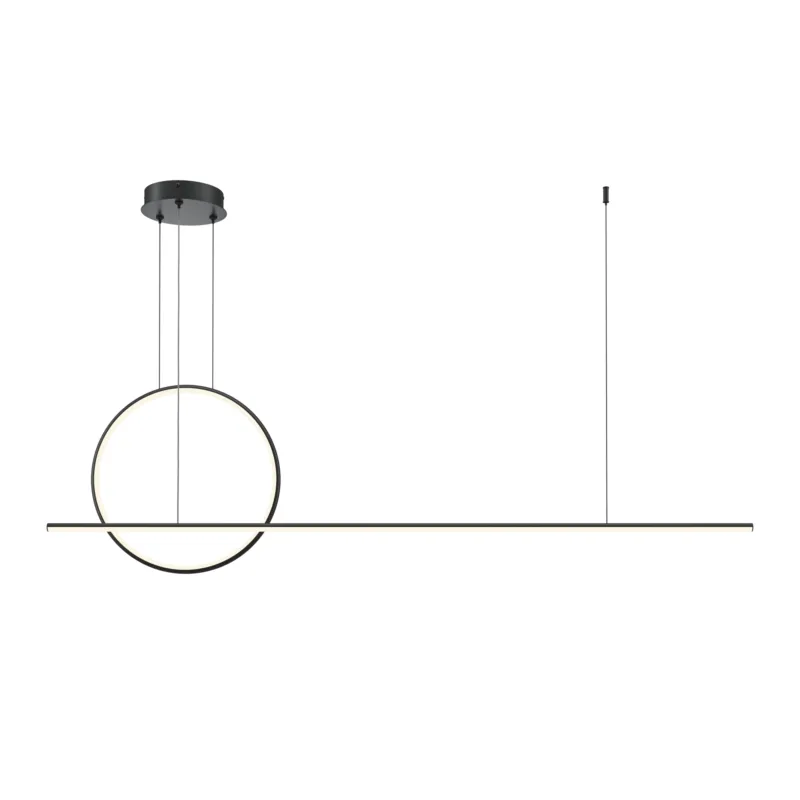 Lampa wisząca Halo MOD247PL-L49BK Maytoni LEDx40W Aluminium/Silikon Czarny/Biały Cena promocyjna