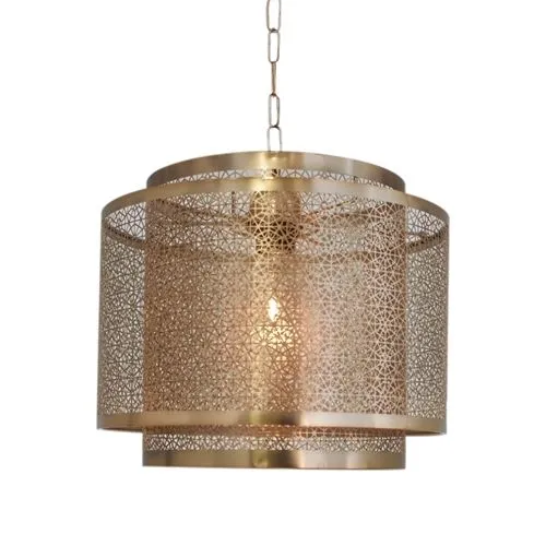 Zniżka Lampa wisząca Hermine 4200400-6519 By Rydens 1xE27 60W Metal Matowy mosiądz