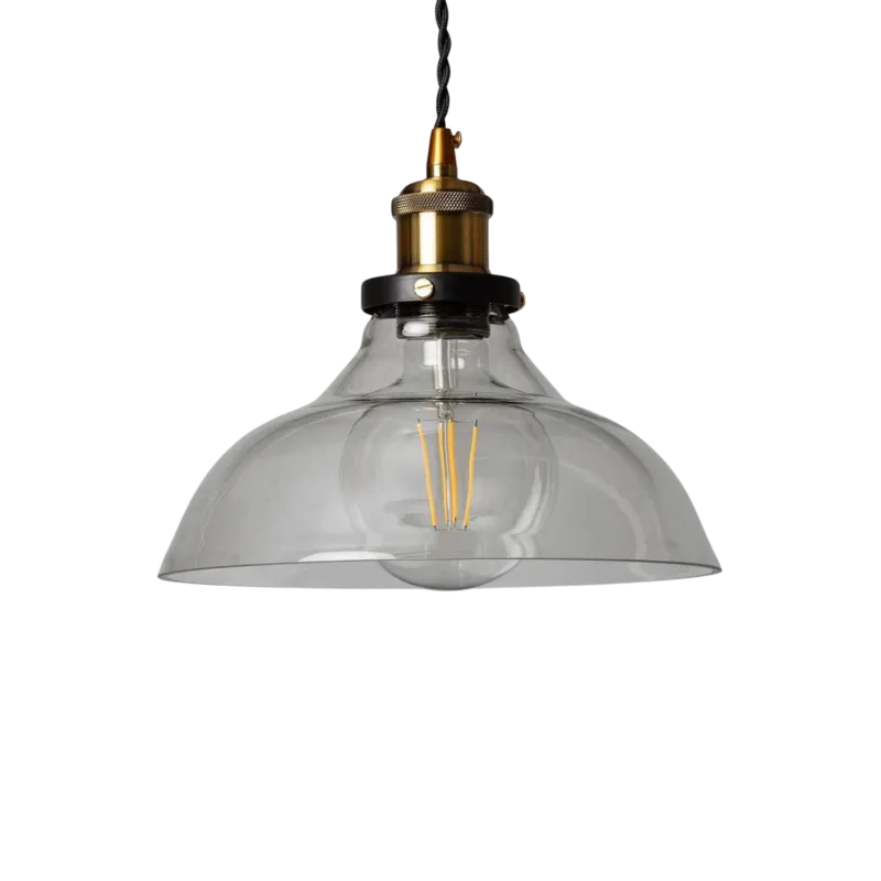 Lampa wisząca Hinti ABR-SLWH Abruzzo 1xE27 20W Szkło Czarny Taniej