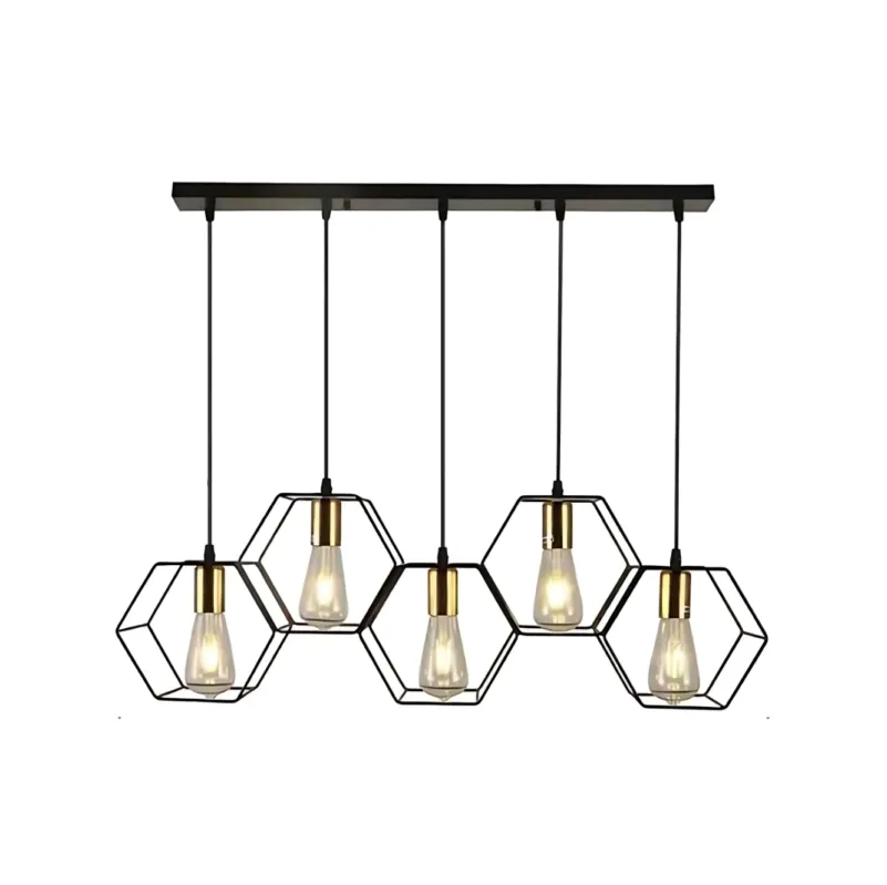 Lampa wisząca Honey ABIGALI-LWH-5XE27 Abigali 5xE27 Czarny Tylko dziś