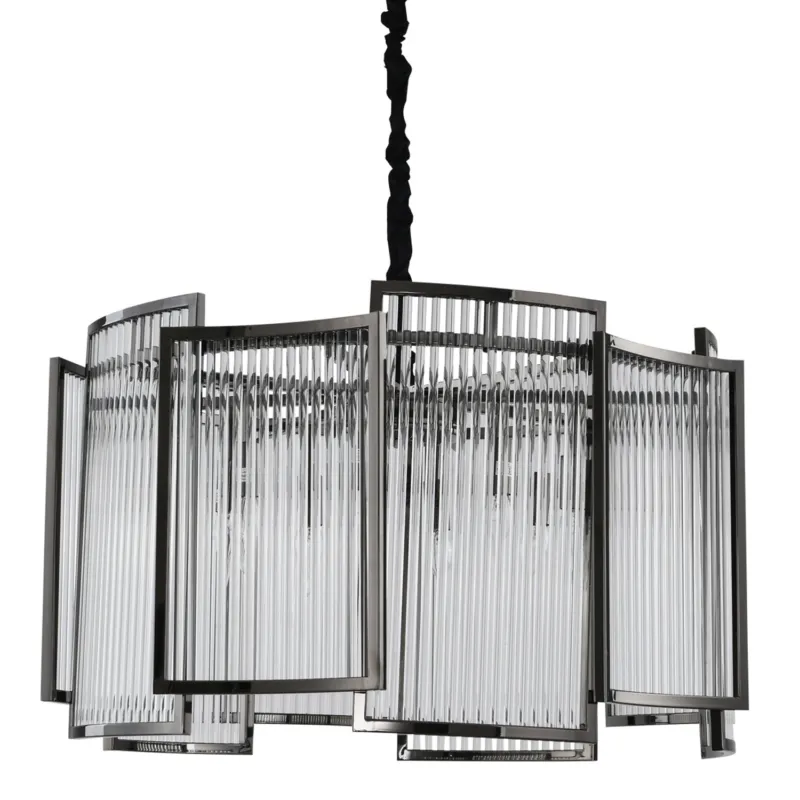 Zamów teraz Lampa wisząca Imperio MP0098 black Step into Design 8xE14 40W Stal/Kryształ Szklany K9 Czarny Połysk