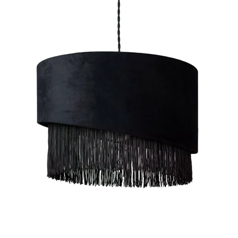 Oferta limitowana Lampa wisząca Inne ABR-LWAF-E27 Abruzzo 1xE27 40 Aksamit Czarny
