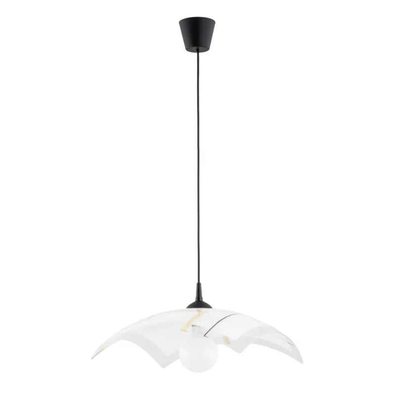 Lampa wisząca Irys 60987 Alfa 1xE27 LED Tworzywo/Szkło Czarny Rabat