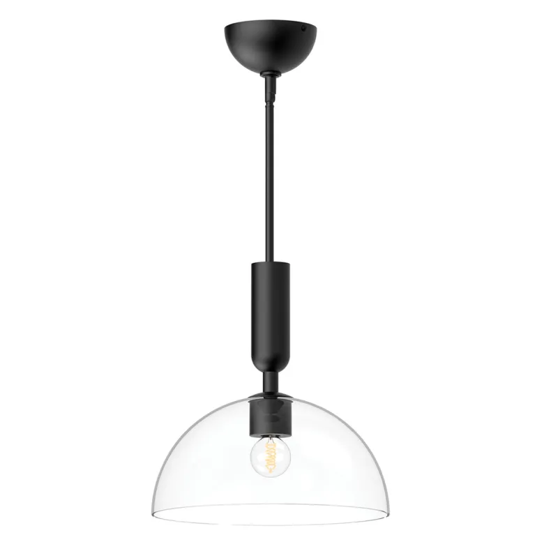 Lampa wisząca Jude ALM-JUDE-P-MB-CL Elstead Lighting 1xE27 60W Stal, szkło przezroczyste Czarny Oferta