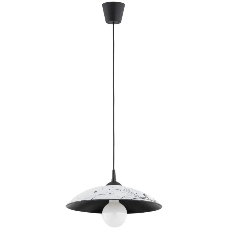 Lampa wisząca Kaktus 60988 Alfa 1xE27 LED Tworzywo/Szkło Czarny Nie przegap