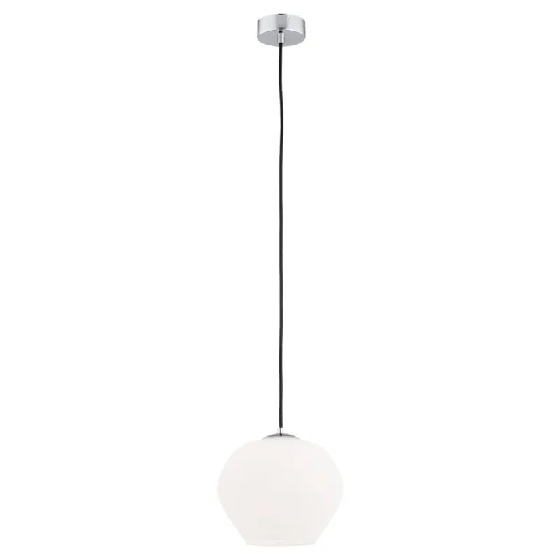 Lampa Wisząca Kalimera 4040 Argon 1xE27 15W Stal Chromowana/ Szkło, Opal Mat/ Chrom Cena promocyjna