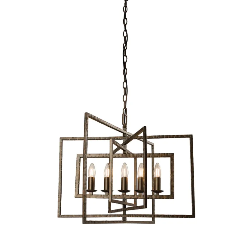 Taniej Lampa wisząca Kapris 61017 Alfa 3xE27 LED Metal/Szkło Czarny