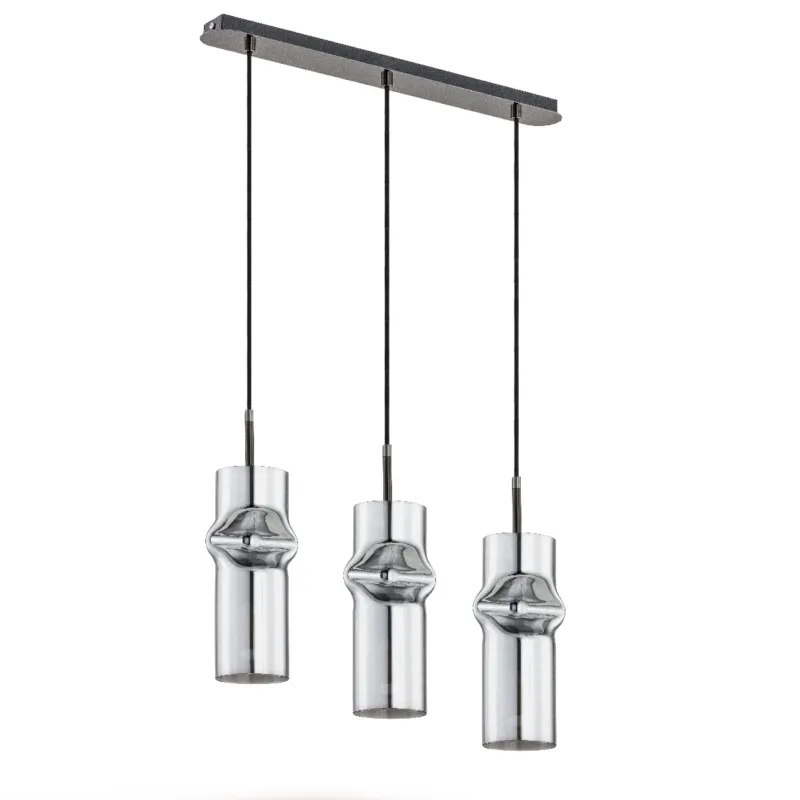 Lampa wisząca Kapris 61018 Alfa 3xE27 LED Metal/Szkło Chrom Ekspresowa dostawa