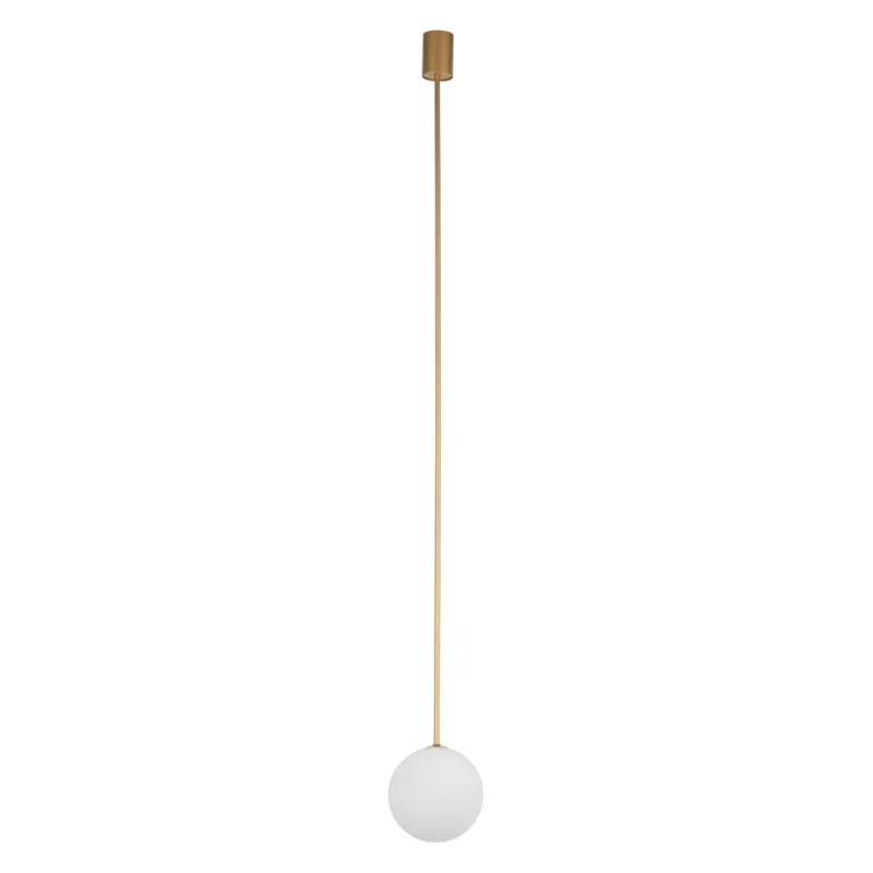 Do wyczerpania zapasów Lampa wisząca KIER L 10308 Nowodvorski 1xG9 12W only LED Stal lakierowana Satynowy złoty