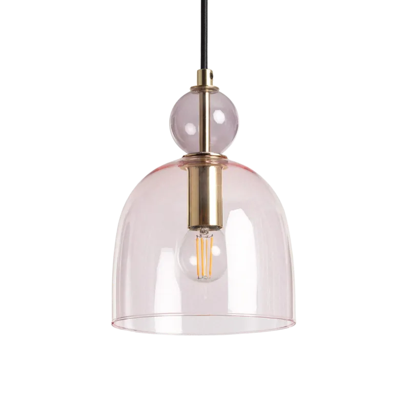 Lampa wisząca Koloreno ABR-KOLO1-F Abruzzo 1xE14 20W Szkło Fioletoey Oferta limitowana