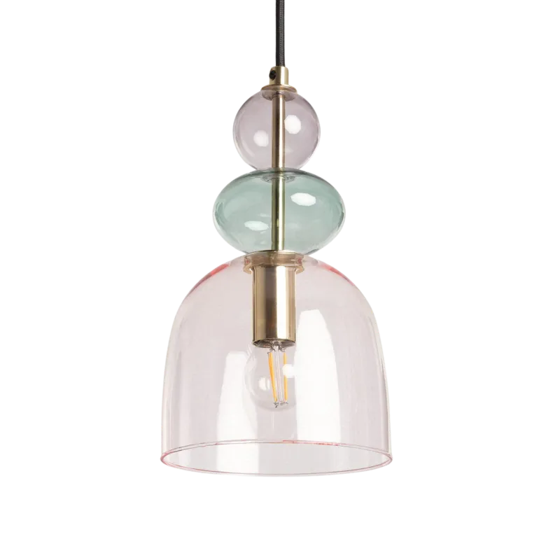 Lampa wisząca Koloreno ABR-KOLO2-F Abruzzo 1xE14 20W Szkło Fioletowy Zamów dziś