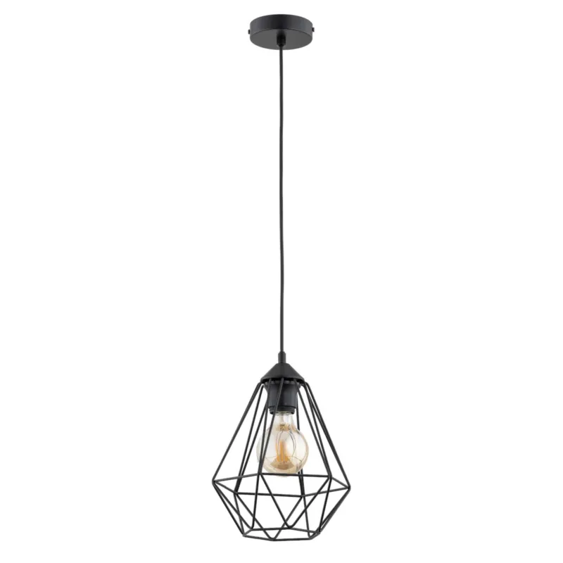 Lampa wisząca Kosmos 60972 Alfa 1xE27 LED Metal/Tworzywo Czarny Wyjątkowa oferta