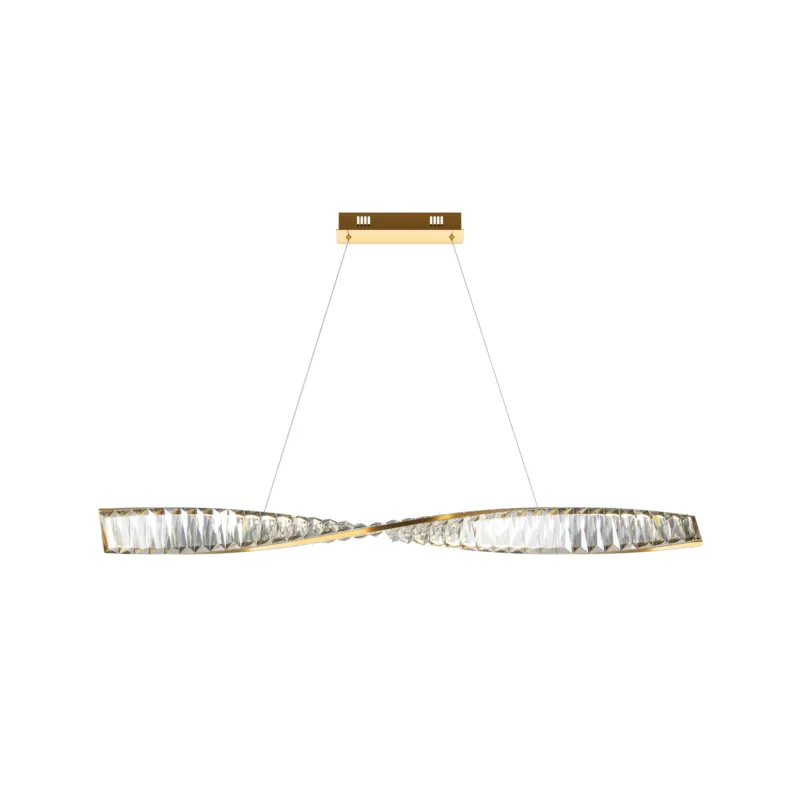 Nie przegap Lampa wisząca Krone P097PL-L28BS3K Maytoni LEDx27W Metal/Kryształ Mosiądz/Przezroczysty