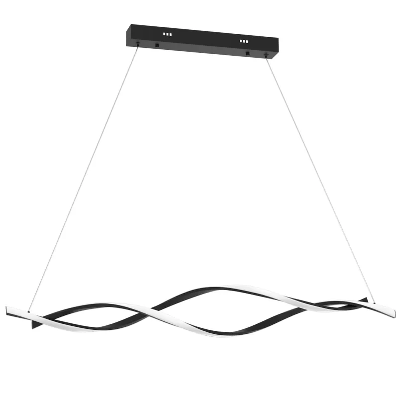 Cena promocyjna Lampa wisząca LED LM ML8609 Milagro 38W LED Aluminium + Tworzywo Sztuczne Czarna