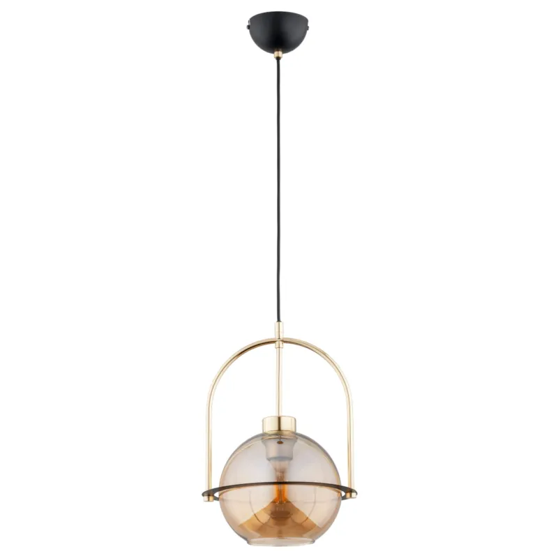 Nowość Lampa wisząca Leria 61285 Alfa 1xE27 LED Metal Złoty - Czarny