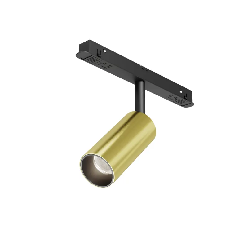 Reflektor szynowy Focus LED Maytoni TR032-4-5W3K-M-DS-BBS, 5W LED, 3000K, ściemnialny, aluminium, czarny i mosiądz Zamów dziś
