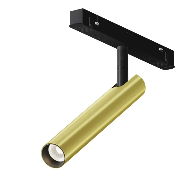 Bezpieczne zakupy Reflektor szynowy Focus T Maytoni TR141-2-6W3K-M-BS, LED 6 W 3000 K, aluminium czarno‑mosiądz, system szynowy