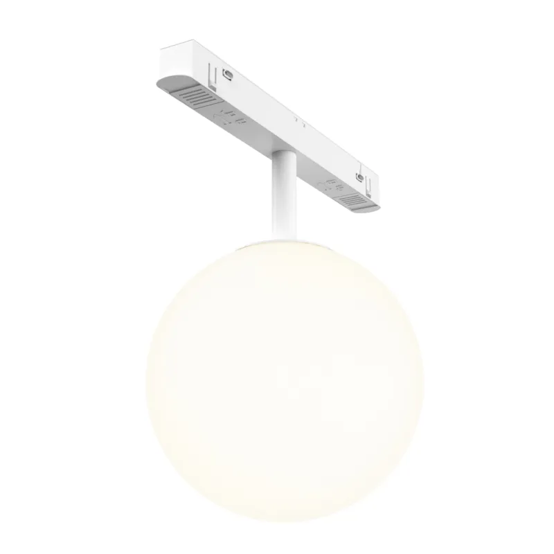 Super okazja Reflektor szynowy Luna 5W LED 3000K szkło biały Maytoni TR038-2-5W3K-W-1 do systemu jednofazowego