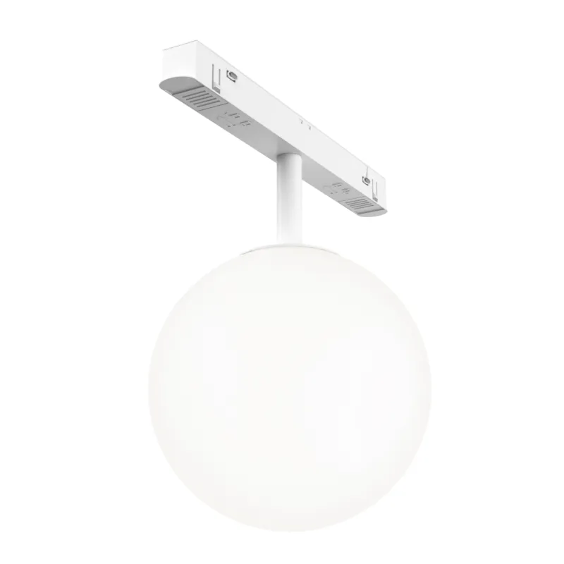 Reflektor szynowy Luna 5W LED 3000K szkło biały Maytoni TR038-4-5W3K-WW-DS-W-1 do systemu jednofazowego Sprawdź teraz