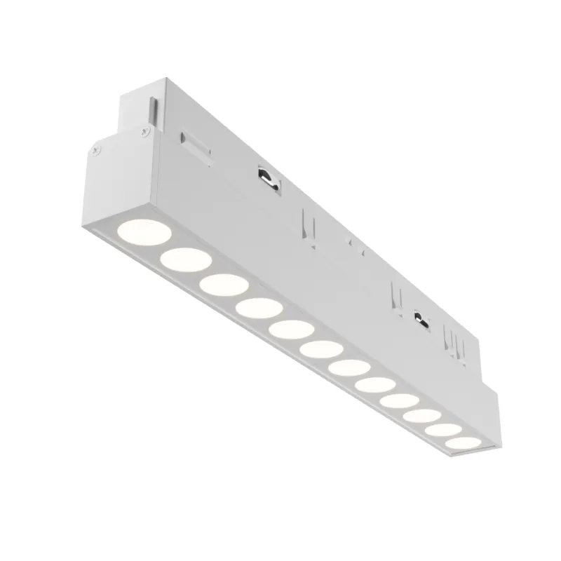 Do wyczerpania zapasów Reflektor szynowy Points Maytoni TR031-4-12WTW-DD-W, 12W LED, 2700–6000K, ściemnialny, aluminium, biały
