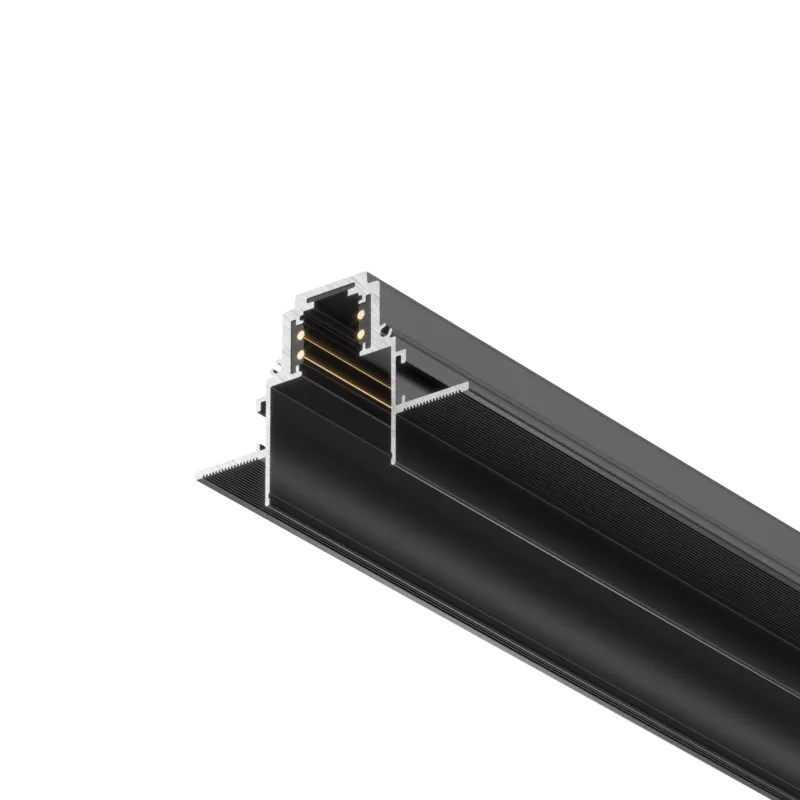 Wyprzedaż Szynoprzewód wpuszczany 2m S35 Maytoni TRX004-222B, aluminium, czarny, do zabudowy, dwufazowy 230 V
