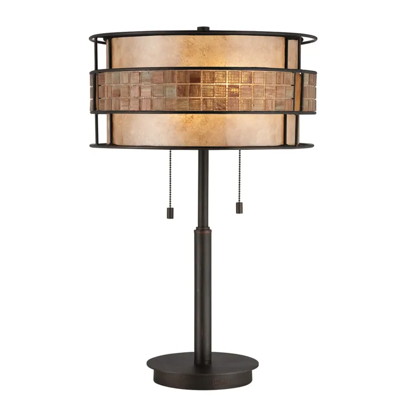 Lampa stojąca Laguna QZ-LAGUNA-TL Elstead Lighting 2x60W E27 Metal Brązowy Niska cena