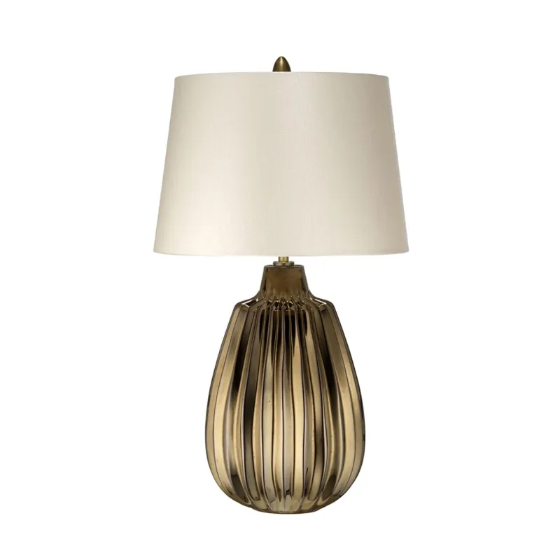Zamów dziś Lampa stojąca Newham NEWHAM-TL-S Elstead Lighting 1x60W E27 Ceramika Brązowy