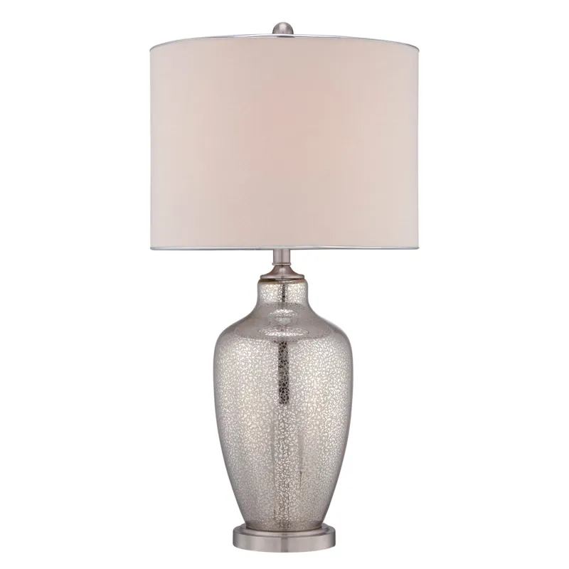 Ograniczona ilość Lampa stojąca Nicolls QZ-NICOLLS Elstead Lighting 1x100W E27 Szkło Srebrny