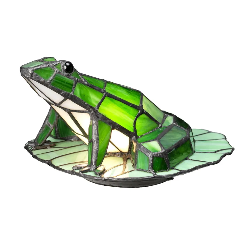 Tylko dziś Lampa stojąca Tiffany Animal Lamps QZ-FROG-TL Elstead Lighting 1x3W LED G9 Szkło Zielony