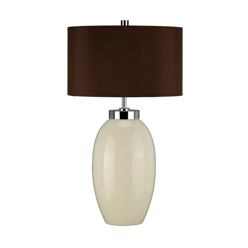 Cena promocyjna Lampa stojąca Victor VICTOR-SM-TL-CR Elstead Lighting 1x60W E27 Porcelana Brązowy